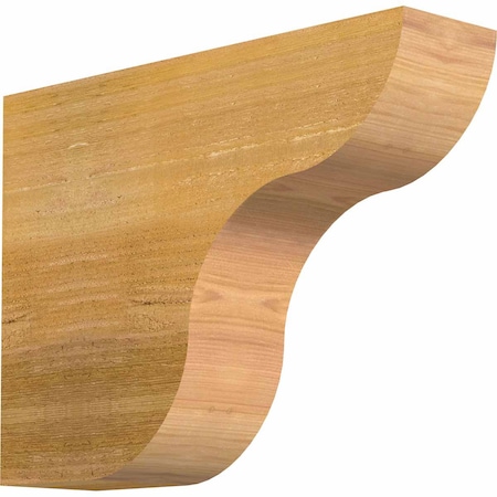 Ekena Millwork Carmel Rough Sawn Rafter Tail, Western Red Cedar, 4"W x 12"H x 16"L RFT04X12X16CAR00RWR